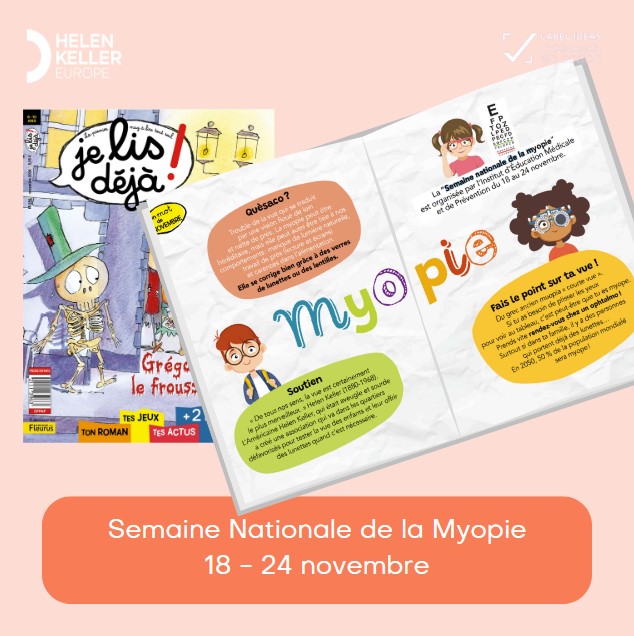 Semaine nationale de la Myopie avec le Magazine Je Lis Déjà